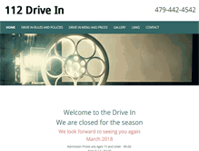 Tablet Screenshot of 112driveintheatre.com